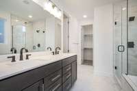 DELUXE MASTER BATH WITH DOUBLE SINKS