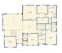 Example floorplan with some popular options selected.