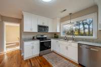 Midsized picture window over the sink