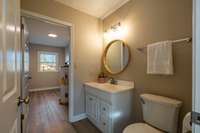 Half bath, large laundry room