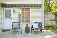 Retractable awning for extra covered space