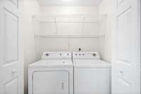 Laundry hook ups. Washer and dryer stay (if wanted)