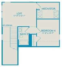 Second Floor with Loft, Third Bedroom and Full Bathroom