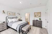 Primary suite virtual staging