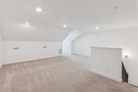 Bonus room with full bathroom. Bedroom/theater room so much space. Closet off the bathroom with ample storage space. HUGE canvass to create.