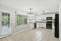 Spacious kitchen with enough space for a mobile island