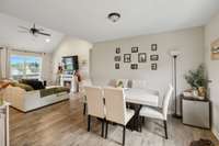 This is a different angle from the Dining area looking toward the Great Room!