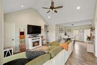Check out this open concept home with the Great Room and the Dining/Kitchen areas connecting.