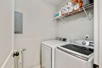 Laundry Room has storage area behind the door too!  Samsung Washer & Dryer are negotiable!