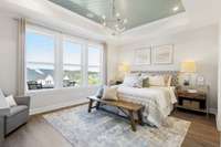 Oversized primary suite downstairs with TWO walk-in closets!