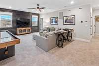 Huge loft space upstairs and 3 bedrooms with 2 full baths.
