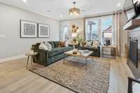 Great room with optional covered patio or morning room off the back.