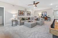 Huge loft space upstairs and 3 bedrooms with 2 full baths.