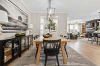 Dedicated dining space off the kitchen.