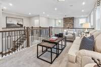 Dedicated loft space upstairs with great natural light!