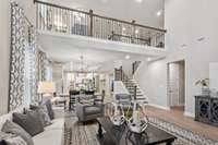 Gorgeous open layout with 2 story great room.