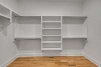 This closet is HUGE