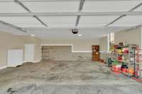 Super clean 2 car attached garage