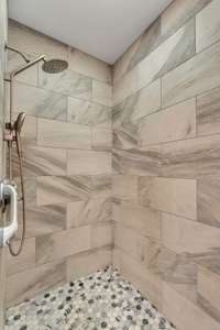 Oversized walk in shower