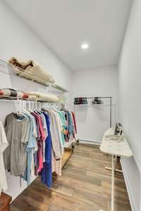 Huge walk in master closet
