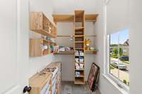 Walk-in closet for 3rd bedroom is especially nice with the built-ins making organization a breeze.