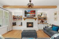 The home’s open floor plan is designed for both everyday living and entertaining.