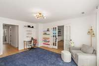 Upstairs there are two flexible living spaces. The loft offers additional living space ideal for a playroom, home office or guest retreat.