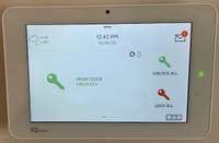 Our smart home package comes with every home and includes a Qolsys IQ panel. It is the central hub that talks to all the devices of your smart home with Bluetooth capability, Wi-Fi integration, Z-wave access, and cellular connectivity.