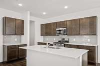 The Grayson A: This photo is of a completed home. NOT the subject property