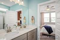 Photo is of a model. Not the subject property.