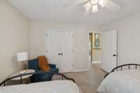 Bedroom four also features generous space and a bright window, creating a welcoming atmosphere whether used as a bedroom, craft room, or study area, it offers flexibility to fit your needs. 2640 Chesterfield Ct. Murfreesboro, TN 37129