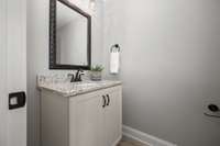 Half bath just off the bonus room.