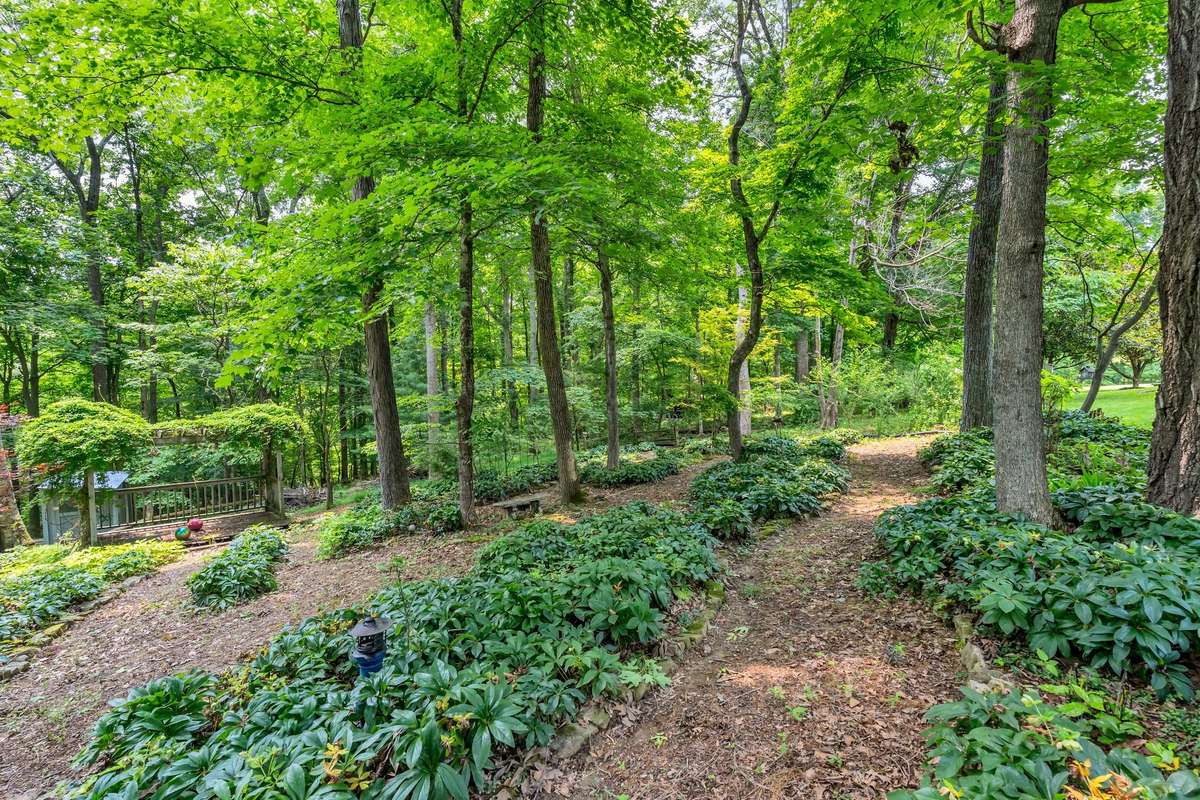 PATHWAYS AND GARDEN SPACES.