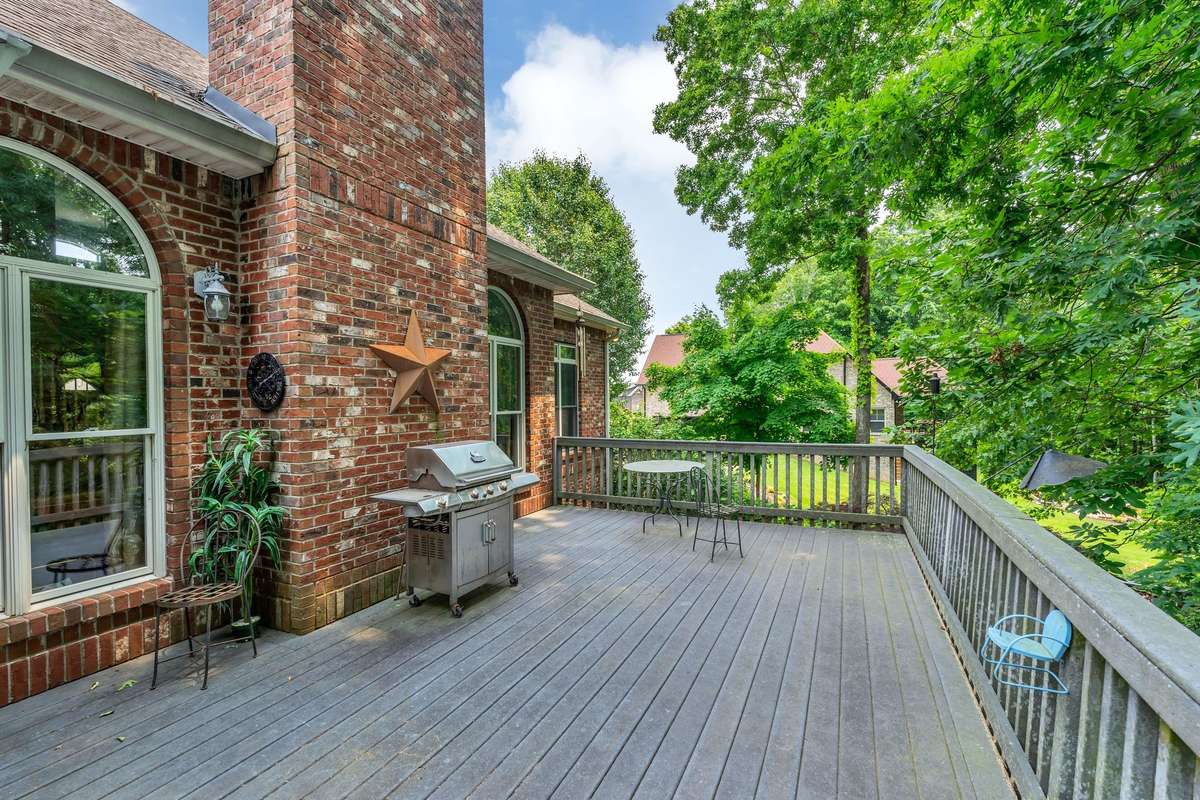 BACK DECK AREA, HAS GAS HOOK UP FOR YOUR GAS GRILL.