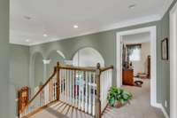 VIEW OF 3RD BEDROOM AND UPPER PORTION OF STAIRCASE.