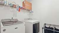 Upstairs laundry room