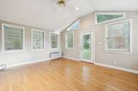 The living room features vaulted ceilings that create an open, airy feel.  101 Bane Dr.  Smyrna, TN 37167