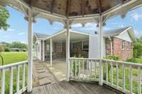 The gazebo provides a peaceful retreat for morning coffee or evening relaxation. 101 Bane Dr.  Smyrna, TN 37167