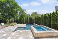 Evergreens provide natural beauty and privacy
