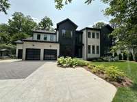 Decorative pavers in the driveway