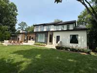 Backyard with plenty of green space