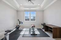 This Secondary Bedroom also Makes for a Great Exercise Room