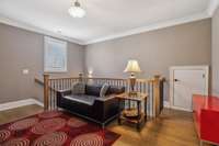 The Cozy Libray Loft also Makes for a Great Homework Station or Hobbie Room