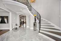 Guests Will Say "Wow" When They Enter This Elegant and Dramatic Marble Foyer!  Such a Showplace!