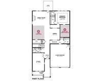 Spacious open floor plan with zero cost structural options at no cost.