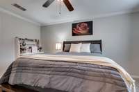 Primary Bedroom with Walk-in Closet & Attached Full Bathroom - Upstairs