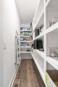 Incredible walk-in pantry!