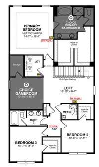 Second floor layout.