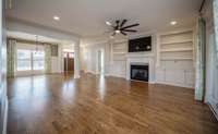 Open living area where you could expand your dining room table for special occasions.