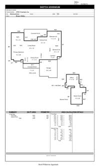 Sketch of home layout.